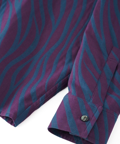 SHAREEF（シャリーフ）の「ZEBRA JQ L/S SHIRTS（シャツ/ブラウス・メンズ・パープル/ターコイズブルー/ブラック・1/2/3）」の11枚目の写真