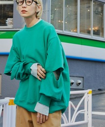 Auntie Rosa Holiday（アンティローザホリデー）の「TC裏毛スリットスリーブプルオーバー（スウェット）」