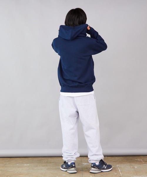 CROSS & STITCH(クロスステッチ)の「CROSS&STITCH/クロスアンドステッチ レギュラーウェイト ポケットレスパーカー フーディー(パーカー・メンズ・グリーン/ヘザーグレー/ホワイト/ネイビー/ブラック・M/L/XL/XXL)」の16枚目の写真