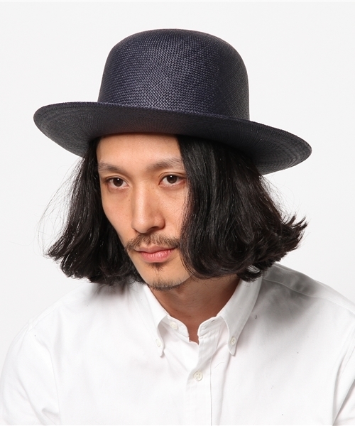 417 EDIFICE（フォーワンセブンエディフィス）の「SORBATTI / ソルバッティ パナマボーラーハット（ハット・メンズ・ブラック/アイボリー/ネイビー・FREE）」の6枚目の写真