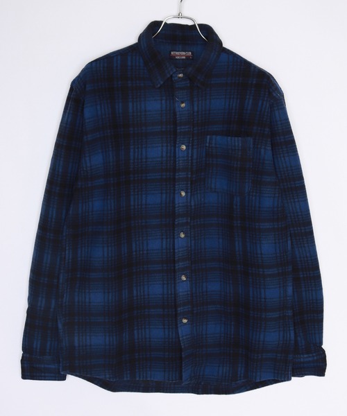 WESTSEA(ウエストシー)の「チェック柄 プリント フリーストップスシャツ(シャツ/ブラウス・メンズ・グリーン/オレンジ/ブルー/グレー/オフホワイト/ブルー系その他/ブルー系その他2/ブラック/ネイビー/ベージュ/ブルー系その他3/ブラック系その他/ブルー系その他4/ブラック系その他2/ダークオレンジ・M/L/LL)」の10枚目の写真
