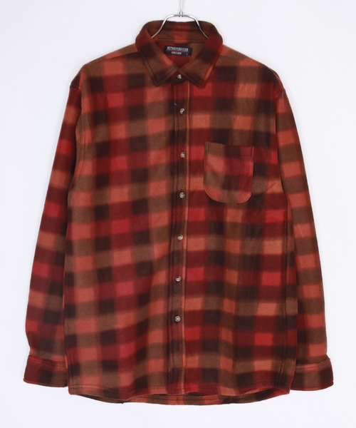 WESTSEA(ウエストシー)の「チェック柄 プリント フリーストップスシャツ(シャツ/ブラウス・メンズ・グリーン/オレンジ/ブルー/グレー/オフホワイト/ブルー系その他/ブルー系その他2/ブラック/ネイビー/ベージュ/ブルー系その他3/ブラック系その他/ブルー系その他4/ブラック系その他2/ダークオレンジ・M/L/LL)」の14枚目の写真