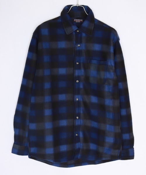 WESTSEA(ウエストシー)の「チェック柄 プリント フリーストップスシャツ(シャツ/ブラウス・メンズ・グリーン/オレンジ/ブルー/グレー/オフホワイト/ブルー系その他/ブルー系その他2/ブラック/ネイビー/ベージュ/ブルー系その他3/ブラック系その他/ブルー系その他4/ブラック系その他2/ダークオレンジ・M/L/LL)」の9枚目の写真
