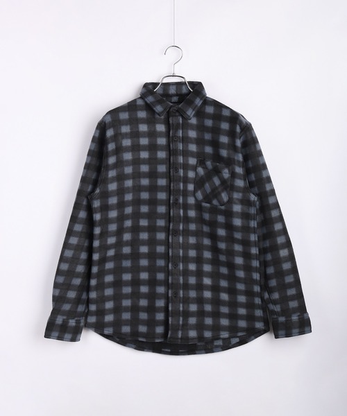 WESTSEA(ウエストシー)の「チェック柄 プリント フリーストップスシャツ(シャツ/ブラウス・メンズ・グリーン/オレンジ/ブルー/グレー/オフホワイト/ブルー系その他/ブルー系その他2/ブラック/ネイビー/ベージュ/ブルー系その他3/ブラック系その他/ブルー系その他4/ブラック系その他2/ダークオレンジ・M/L/LL)」の16枚目の写真
