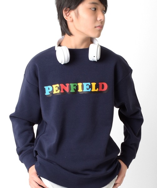 GLAZOS（グラソス）の「【Penfield】裏起毛・プリントトレーナー（スウェット・キッズ・グリーン/ネイビー/パープル/ブルー・140cm/150cm/160cm/170cm）」の2枚目の写真