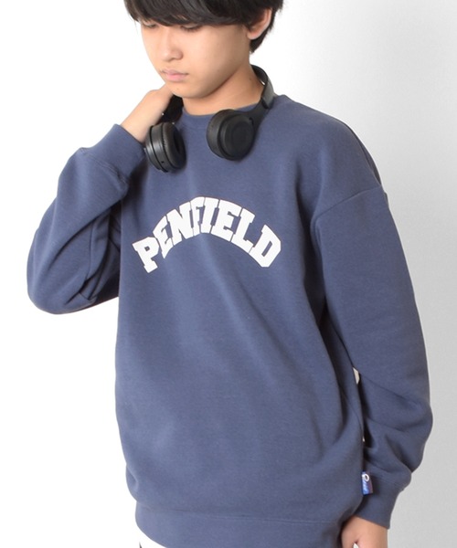 GLAZOS（グラソス）の「【Penfield】裏起毛・プリントトレーナー（スウェット・キッズ・グリーン/ネイビー/パープル/ブルー・140cm/150cm/160cm/170cm）」の3枚目の写真