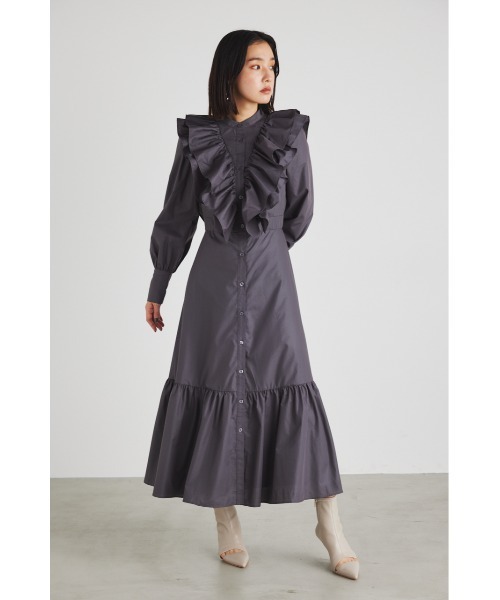 rienda（リエンダ）の「ダブルフリルティアードフレアワンピース