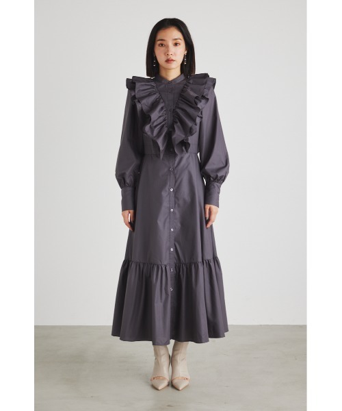 rienda（リエンダ）の「ダブルフリルティアードフレアワンピース