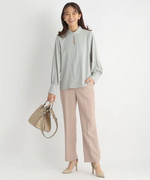 Andemiu（アンデミュウ）の「タックブラウス186514（シャツ/ブラウス・レディース・グリーン/アイボリー/ラベンダー・FREE）」の13枚目の写真