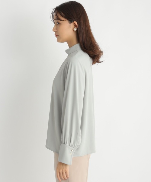 Andemiu（アンデミュウ）の「タックブラウス186514（シャツ/ブラウス・レディース・グリーン/アイボリー/ラベンダー・FREE）」の15枚目の写真