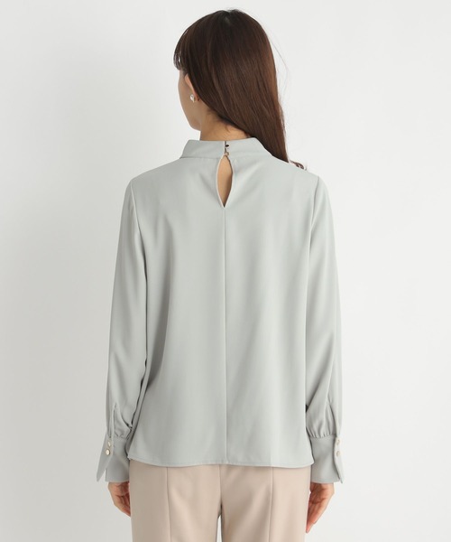 Andemiu（アンデミュウ）の「タックブラウス186514（シャツ/ブラウス・レディース・グリーン/アイボリー/ラベンダー・FREE）」の16枚目の写真
