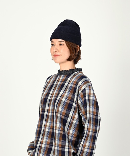 45R(フォーティファイブアール)の「USモーのUmiiニット帽(ニットキャップ/ビーニー・レディース・ベージュ/ブルー/カーキ/ネイビー/グレー・FREE)」の10枚目の写真