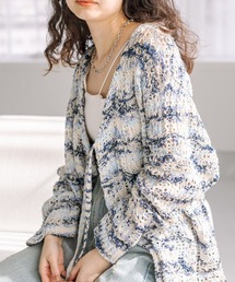 mystic | MIXカラー柄編みニット(ニット/セーター)