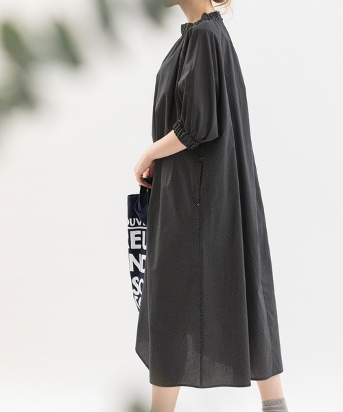 新品タグ付き　ノップドゥノッド nop de nod ストライプ　ワンピース 楽天市場】5分袖 ランダムポルカ 2way ワンピース