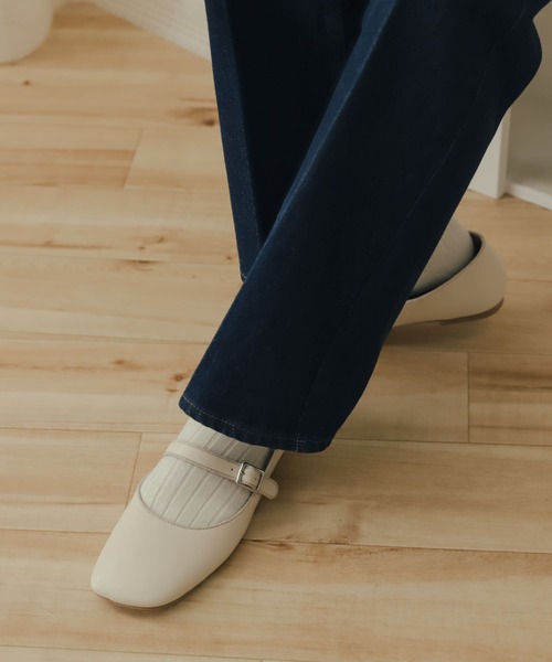 SENSE OF PLACE by URBAN RESEARCH（センスオブプレイスバイアーバンリサーチ）の「メリージェーンシューズ（バレエシューズ・レディース・ブラック/アイボリー・SMALL/MEDIUM/LARGE）」の11枚目の写真