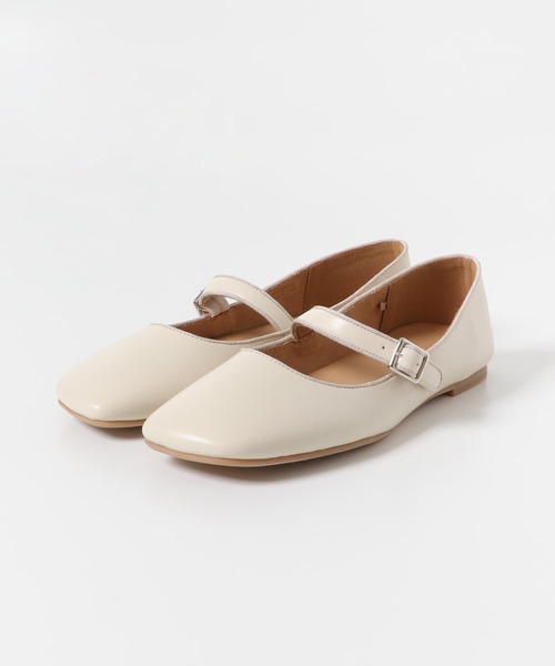 SENSE OF PLACE by URBAN RESEARCH（センスオブプレイスバイアーバンリサーチ）の「メリージェーンシューズ（バレエシューズ・レディース・ブラック/アイボリー・SMALL/MEDIUM/LARGE）」の10枚目の写真