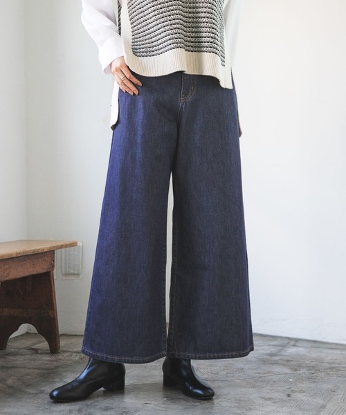 LEPSIM(レプシィム)の「バギーデニムパンツ 163987(デニムパンツ・レディース・ブルー/ワンウォッシュ・SMALL/MEDIUM/LARGE)」の2枚目の写真