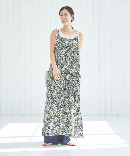 coen(コーエン)の「水彩風ドットプリントキャミワンピース(ワンピース・レディース・オリーブ/コバルトブルー・M/L)」の15枚目の写真