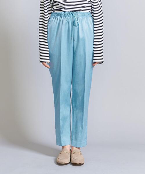 BEAUTY&YOUTH UNITED ARROWS（ビューティーアンドユースユナイテッドアローズ）の「サテン ドロースト イージーパンツ -ウォッシャブル-（その他パンツ・レディース・ダークグレー/ベージュ/オリーブ/ライトブルー・XS/S/M/L）」の5枚目の写真