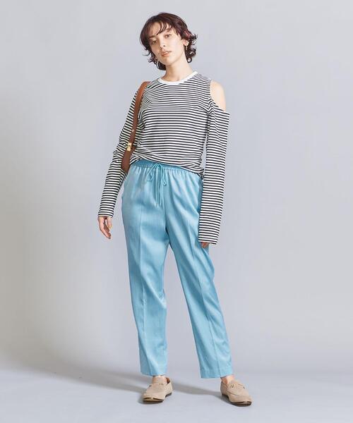 BEAUTY&YOUTH UNITED ARROWS（ビューティーアンドユースユナイテッドアローズ）の「サテン ドロースト イージーパンツ -ウォッシャブル-（その他パンツ・レディース・ダークグレー/ベージュ/オリーブ/ライトブルー・XS/S/M/L）」の11枚目の写真