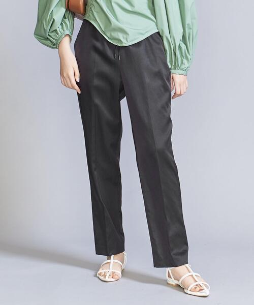 BEAUTY&YOUTH UNITED ARROWS（ビューティーアンドユースユナイテッドアローズ）の「サテン ドロースト イージーパンツ -ウォッシャブル-（その他パンツ・レディース・ダークグレー/ベージュ/オリーブ/ライトブルー・XS/S/M/L）」の12枚目の写真
