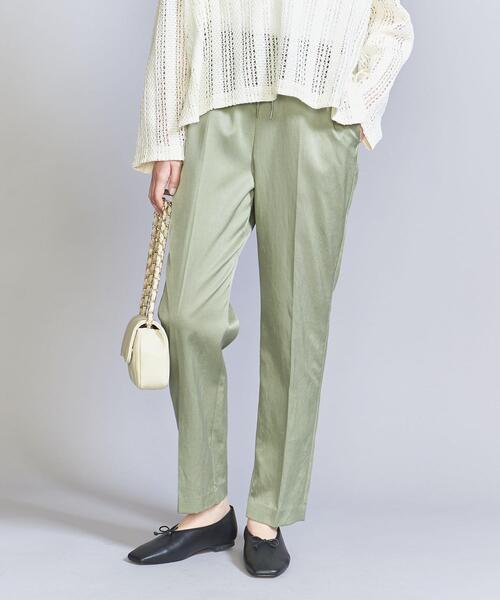BEAUTY&YOUTH UNITED ARROWS（ビューティーアンドユースユナイテッドアローズ）の「サテン ドロースト イージーパンツ -ウォッシャブル-（その他パンツ・レディース・ダークグレー/ベージュ/オリーブ/ライトブルー・XS/S/M/L）」の19枚目の写真