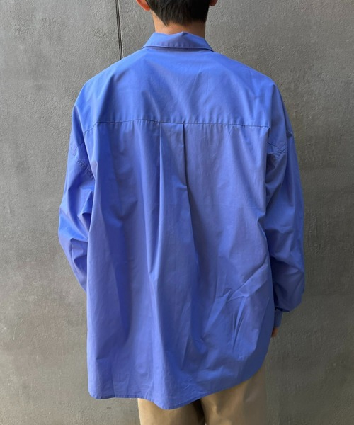 CIAOPANIC(チャオパニック)の「ビッグシルエットオーバーシャツ(シャツ/ブラウス・レディース・チャコールグレー/スカイブルー/グレー/イエロー/ブルー/ミント/ホワイト/パープル/ブラウン・XX-LARGE/XXX-LARGE)」の16枚目の写真