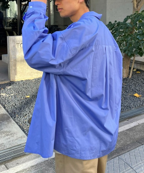 CIAOPANIC(チャオパニック)の「ビッグシルエットオーバーシャツ(シャツ/ブラウス・レディース・チャコールグレー/スカイブルー/グレー/イエロー/ブルー/ミント/ホワイト/パープル/ブラウン・XX-LARGE/XXX-LARGE)」の22枚目の写真