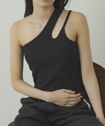 earthy | 【earthy_】リブワンショルデザインタンクトップ(タンクトップ)