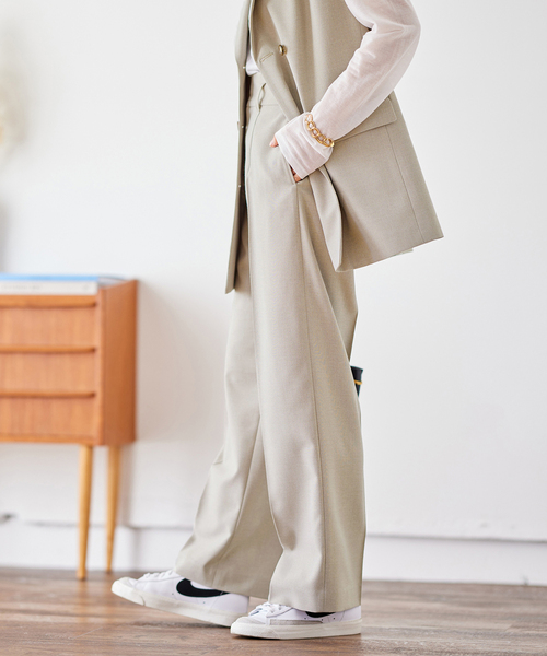 JOURNAL STANDARD(ジャーナルスタンダード)の「RENUサマーオックスハイウエストパンツ(スラックス・レディース・ブラック/ベージュ・36/38)」の13枚目の写真
