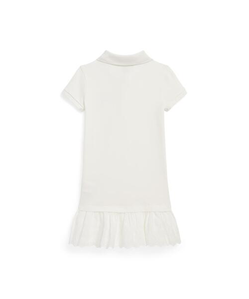 アイレット ストレッチ メッシュ ポロ ドレス