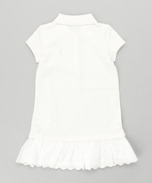 アイレット ストレッチ メッシュ ポロ ドレス