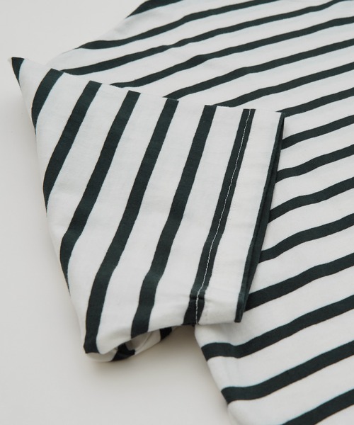 improves（インプローブス）の「【improves】ボーダー ボートネック 五分袖 バスクシャツ（Tシャツ/カットソー・メンズ・ブラック×ホワイト/ホワイト×ネイビー・LARGE/MEDIUM）」の8枚目の写真