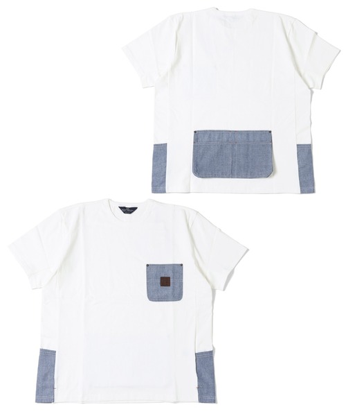KRIFF MAYER(クリフメイヤー)の「DIYクールタフ半袖ポケT(Tシャツ/カットソー・メンズ・オフホワイト/カーキ/チャコール/ネイビー・MEDIUM/LARGE/X-LARGE)」の1枚目の写真