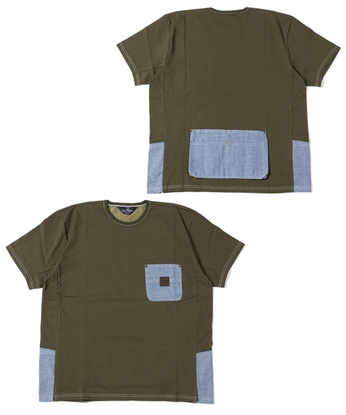 KRIFF MAYER(クリフメイヤー)の「DIYクールタフ半袖ポケT(Tシャツ/カットソー・メンズ・オフホワイト/カーキ/チャコール/ネイビー・MEDIUM/LARGE/X-LARGE)」の3枚目の写真