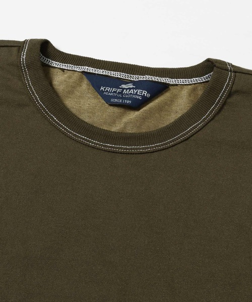 KRIFF MAYER(クリフメイヤー)の「DIYクールタフ半袖ポケT(Tシャツ/カットソー・メンズ・オフホワイト/カーキ/チャコール/ネイビー・MEDIUM/LARGE/X-LARGE)」の6枚目の写真