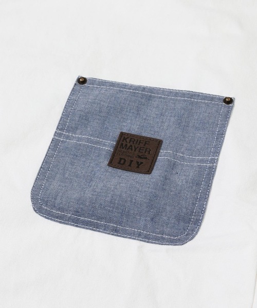KRIFF MAYER(クリフメイヤー)の「DIYクールタフ半袖ポケT(Tシャツ/カットソー・メンズ・オフホワイト/カーキ/チャコール/ネイビー・MEDIUM/LARGE/X-LARGE)」の7枚目の写真