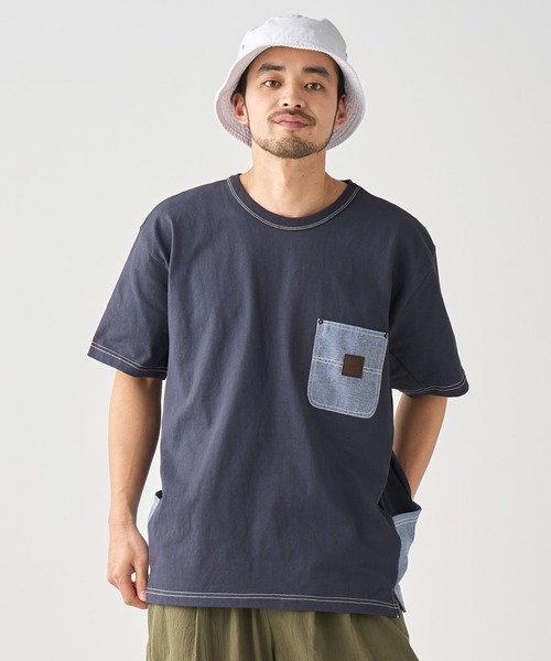 KRIFF MAYER(クリフメイヤー)の「DIYクールタフ半袖ポケT(Tシャツ/カットソー・メンズ・オフホワイト/カーキ/チャコール/ネイビー・MEDIUM/LARGE/X-LARGE)」の13枚目の写真