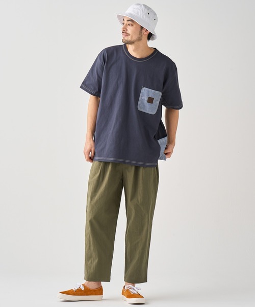 KRIFF MAYER(クリフメイヤー)の「DIYクールタフ半袖ポケT(Tシャツ/カットソー・メンズ・オフホワイト/カーキ/チャコール/ネイビー・MEDIUM/LARGE/X-LARGE)」の14枚目の写真