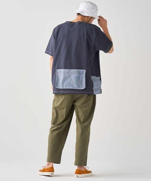 KRIFF MAYER(クリフメイヤー)の「DIYクールタフ半袖ポケT(Tシャツ/カットソー・メンズ・オフホワイト/カーキ/チャコール/ネイビー・MEDIUM/LARGE/X-LARGE)」の16枚目の写真