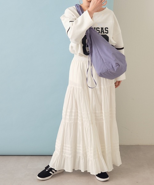 CIAOPANIC TYPY(チャオパニックティピー)の「タックボリュームスカート(スカート・レディース・イエロー/ホワイト/ブラック・ONE SIZE)」の8枚目の写真