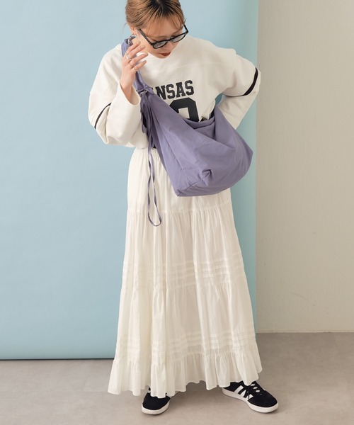 CIAOPANIC TYPY(チャオパニックティピー)の「タックボリュームスカート(スカート・レディース・イエロー/ホワイト/ブラック・ONE SIZE)」の4枚目の写真