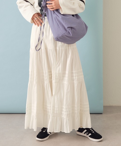 CIAOPANIC TYPY(チャオパニックティピー)の「タックボリュームスカート(スカート・レディース・イエロー/ホワイト/ブラック・ONE SIZE)」の16枚目の写真