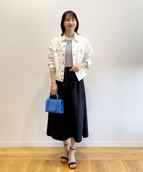 AG×セオリー＊ストレッチコットン 張り感デニムジャケット＊白 AG×セオリー＊ストレッチコットン 張り感デニムジャケット＊白