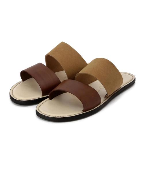 BEAUTY&YOUTH UNITED ARROWS（ビューティーアンドユースユナイテッドアローズ）の「BY ツー ストラップ サンダル◆（サンダル・メンズ・ベージュ/ネイビー/ブラック/ダークブラウン・X-LARGE/LARGE/MEDIUM/SMALL）」の3枚目の写真