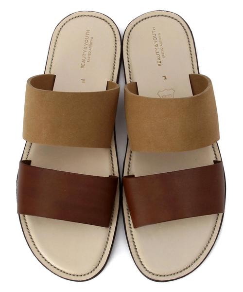 BEAUTY&YOUTH UNITED ARROWS（ビューティーアンドユースユナイテッドアローズ）の「BY ツー ストラップ サンダル◆（サンダル・メンズ・ベージュ/ネイビー/ブラック/ダークブラウン・X-LARGE/LARGE/MEDIUM/SMALL）」の10枚目の写真