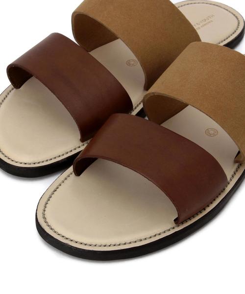 BEAUTY&YOUTH UNITED ARROWS（ビューティーアンドユースユナイテッドアローズ）の「BY ツー ストラップ サンダル◆（サンダル・メンズ・ベージュ/ネイビー/ブラック/ダークブラウン・X-LARGE/LARGE/MEDIUM/SMALL）」の7枚目の写真