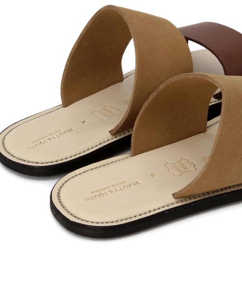 BEAUTY&YOUTH UNITED ARROWS（ビューティーアンドユースユナイテッドアローズ）の「BY ツー ストラップ サンダル◆（サンダル・メンズ・ベージュ/ネイビー/ブラック/ダークブラウン・X-LARGE/LARGE/MEDIUM/SMALL）」の8枚目の写真