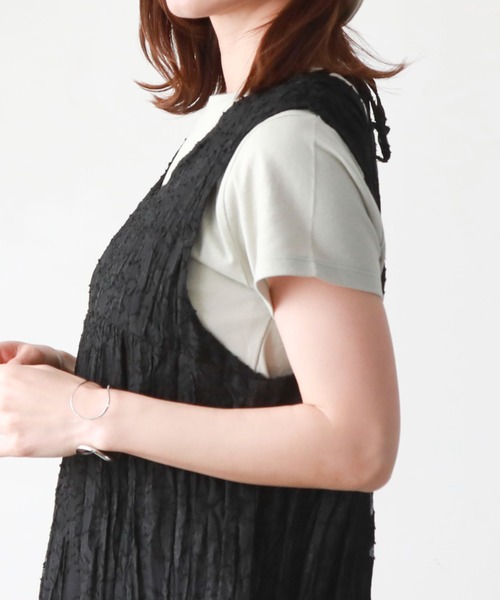 archives(アルシーヴ)の「刺繍チビTee(Tシャツ/カットソー・レディース・ピンク/ミント/ブラック/オフホワイト/チャコールグレー・MEDIUM)」の21枚目の写真