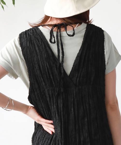 archives(アルシーヴ)の「刺繍チビTee(Tシャツ/カットソー・レディース・ピンク/ミント/ブラック/オフホワイト/チャコールグレー・MEDIUM)」の22枚目の写真